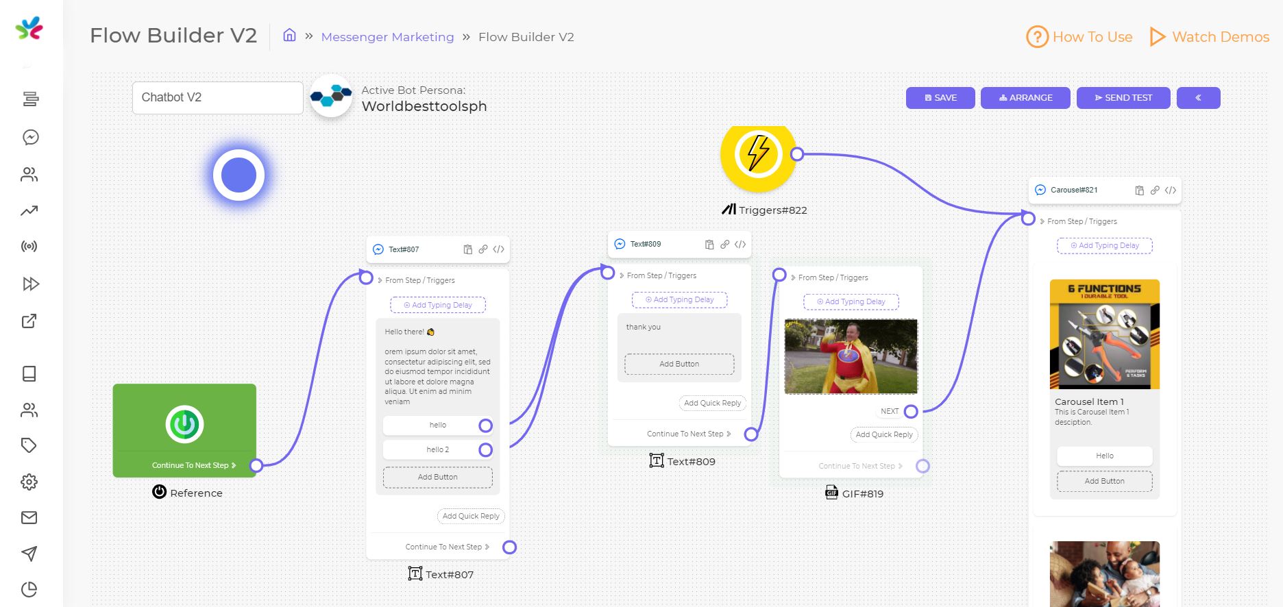screenshot of Marketing Master IO